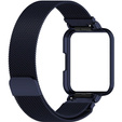Pasek Bransoleta Milanese z Etui do Xiaomi Redmi Watch 2 Lite, Granatowy