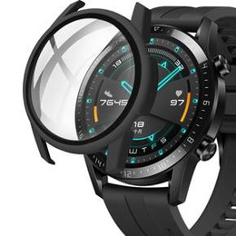2w1 Etui + Szkło Hartowane do Huawei Watch GT 2 46mm, Czarne