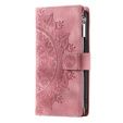Etui z klapką do Xiaomi Redmi Note 13 Pro 4G / Xiaomi Redmi Note 14S / Xiaomi Poco M6 Pro 4G, Mandala, różowe rose gold