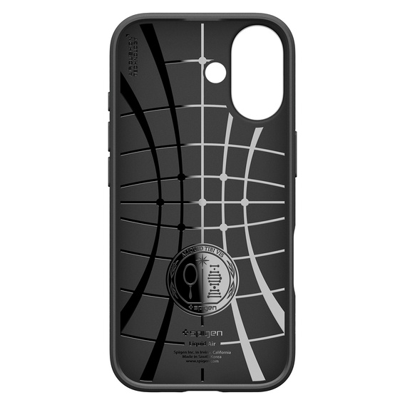 Etui Spigen do iPhone 17, Liquid Air, Matte Black