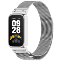 Bransoleta Milanese do Xiaomi Smart Band 9 Active / Xiaomi Redmi Band 3, Srebrna