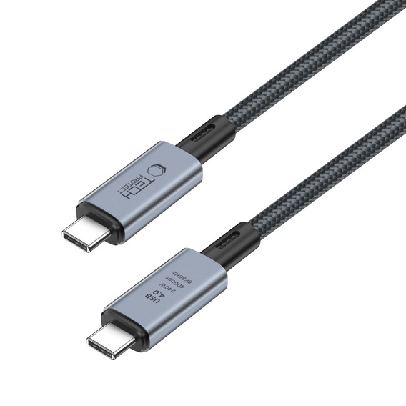 Tech-Protect Kabel UltraBoost Max USB 4.0 8K 40GBPS Type-C PD 240W 100cm, szary