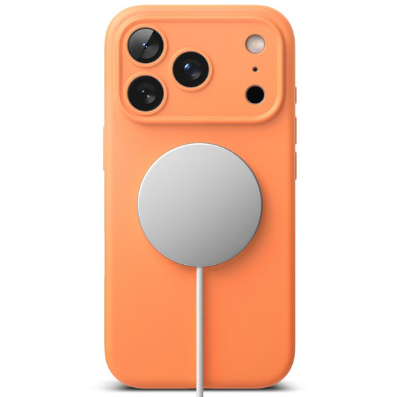 Etui Ringke do iPhone 17 Pro, Silicone MagSafe, Tangerine