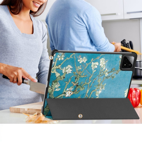 Etui do Xiaomi Pad 7 / 7 Pro, Smartcase, Flowers