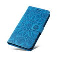 Etui do Huawei Nova 11i, Kwiaty, niebieskie