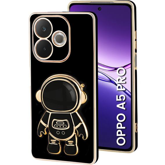 Etui do Oppo A5 Pro 5G, Astronaut, czarne