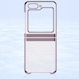 Etui do Samsung Galaxy Z Flip7 FE / Z Flip6, PC Case, przezroczyste / różowe