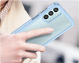 Etui do Samsung Galaxy M15 5G, Fusion Hybrid, przezroczyste / niebieskie