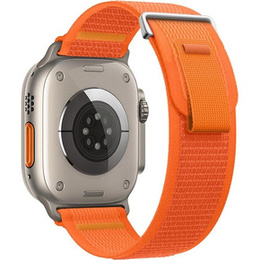 Pasek Nylonowy do Apple Watch 1/2/3/4/5/6/7/8/9/10/11/SE Ultra 1/2/3 42/44/45/46/49mm, Pomarańczowy