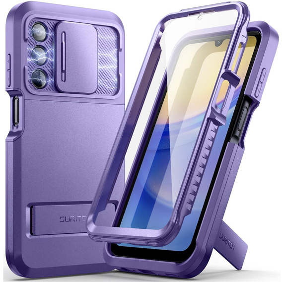 Etui do Samsung Galaxy A15 5G, Suritch Basic, fioletowe