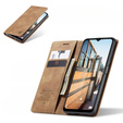 Etui CASEME do Samsung Galaxy M33 5G, Leather Wallet Case, brązowe