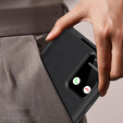 Etui z klapką do Samsung Galaxy S22 Ultra, Smart View Wallet, czarne