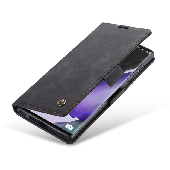 Etui CASEME do Samsung Galaxy Note 20 Ultra, Leather Wallet Case, czarne