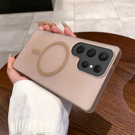 Etui do Samsung Galaxy S25 Ultra, matowe, kompatybilne z MagSafe – desert gold