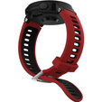 Pasek Silikonowy do Garmin Forerunner 220/230/235/620/630/735/735XT, Czerwony/Czarny