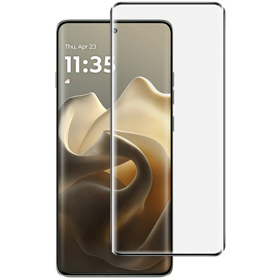 Szkło Hartowane 3D do Motorola Edge 60 Pro, czarna ramka