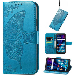 Etui z klapką do OnePlus Nord 4, Butterfly, niebieskie