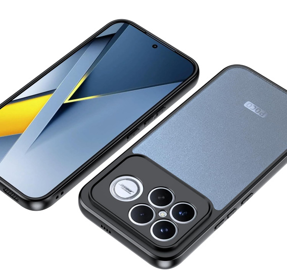 Etui do Xiaomi Poco F8 Ultra, Fusion Hybrid, przezroczyste z czarną ramką