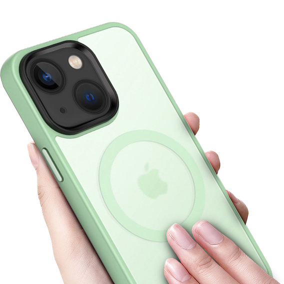Etui do iPhone 14, Simple MagSafe, zielone