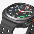 Etui Ringke do Samsung Galaxy Watch Ultra 47mm, Slim, czarne + Szkło Hartowane