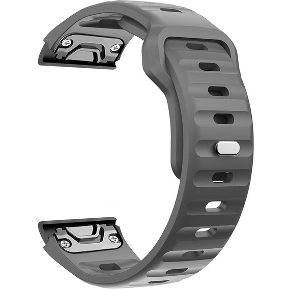 Pasek Silikonowy QuickFit do Garmin Fenix 26mm, Szary