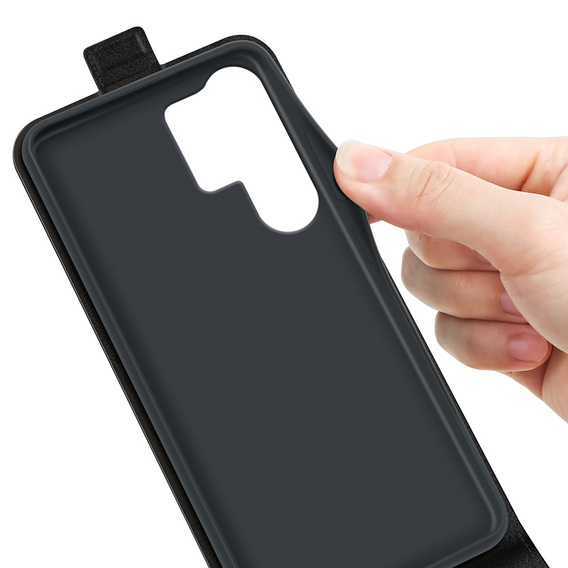 Etui z klapką do Samsung Galaxy S25 Ultra, Flip, czarne