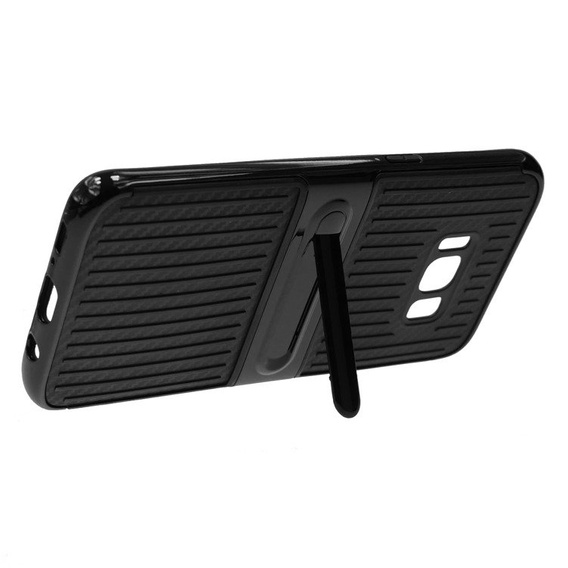 Etui Hybrid Carbon Stand Case Samsung Galaxy S8 - Black