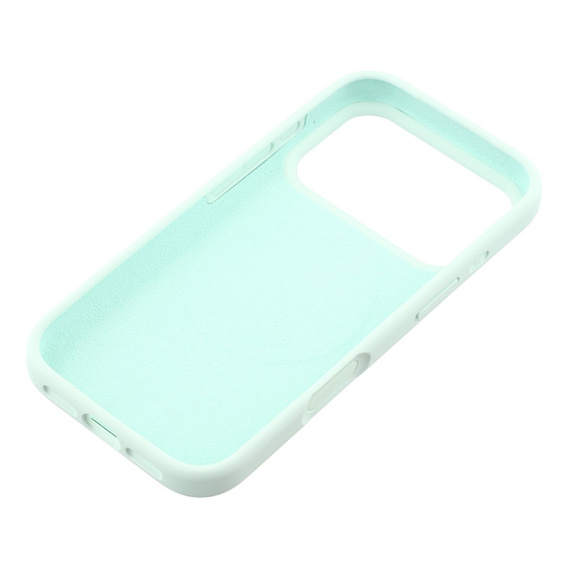 Etui silikonowe do iPhone 17 Pro Max - kompatybilne z MagSafe, antywstrząsowe, zielone
