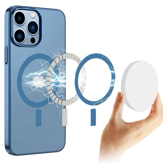 Etui do iPhone 13 Pro Max, ERBORD Hybrid MagSafe Case, niebieskie