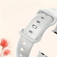 Pasek Silikonowy do Apple Watch 1/2/3/4/5/6/7/8/9/10/11/SE 38/40/41/42mm, Rose, Biały