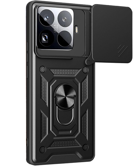 Etui pancerne do Xiaomi 15T Pro, CamShield Slide, czarne