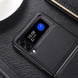 Etui Litchi Leather do Samsung Galaxy Z Flip 4, Black