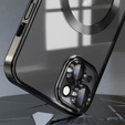 Etui do iPhone 15, Electro MagSafe, czarne + Szkło na ekran