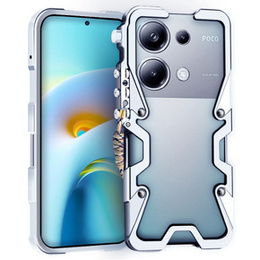 Etui do Xiaomi Redmi Note 13 Pro 4G / Xiaomi Redmi Note 14S / Xiaomi Poco M6 Pro 4G, Aluminium Alloy Bumper, srebrne