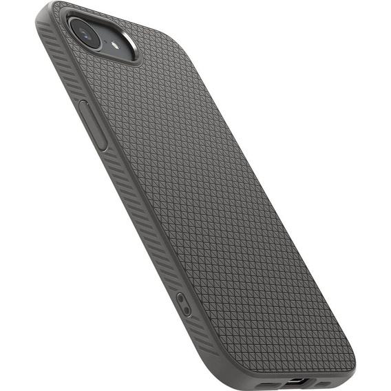 Etui Spigen Liquid Air do iPhone 16E – Marble Grey + Szkło Hartowane 9H