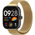 Pasek Bransoleta Milanese do Xiaomi Redmi Watch 4 / Xiaomi Smart Band 8 Pro / Xiaomi Smart Band 9 Pro, Złota