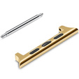 Zapięcie ze stali nierdzewnej do zegarka Apple Watch 1/2/3/4/5/6/7/8/9/10/11/SE Ultra 1/2/3 42/44/45/46/49mm, Gold
