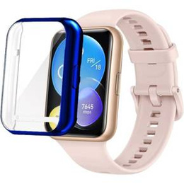 2w1 Etui z osłoną na ekran do Huawei Watch Fit 2, Granatowe