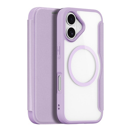 Etui z klapką Dux Ducis do iPhone 17, Skin X Pro, do MagSafe, fioletowe