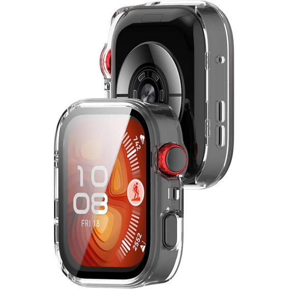 2w1 Etui + Szkło Hartowane do Huawei Watch Fit 4 Pro, Przezroczyste