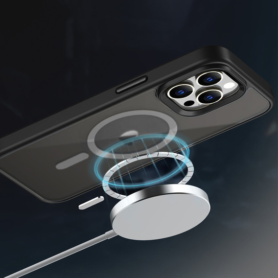 Etui do iPhone 15 Pro, MagColor do MagSafe, czarne
