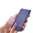 Etui Carbon Fiber Folio Flip do Xiaomi Poco M4 Pro 5G / Redmi Note 11S 5G, Purple 