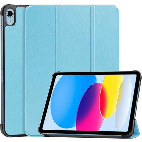 Etui do iPad 10.9" 2022 (10 gen.) / iPad 11" 2025 A16 (11 gen.), Smartcase z miejscem na rysik, niebieskie