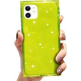 Etui Square Glitter do iPhone 12, Green