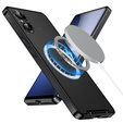 Etui z ochroną aparatu do Sony Xperia 5 V, CamShield MagSafe, przezroczyste / czarne