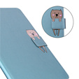 Etui do iPad 10.2" 2021/2020/2019 (9/8/7 gen.), z klapką, animal, niebieskie