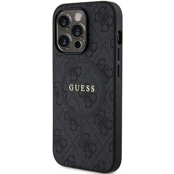 Etui GUESS do iPhone 14 Pro, 4G Ring Classic Logo, czarne