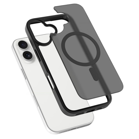 Etui do iPhone 17, Matt Case, do MagSafe, matowe czarne