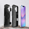 Etui pancerne do iPhone 17, MagForce MagSafe, czarne