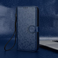 Etui z klapką do Realme Note 70T 4G, Wallet Rhombus, niebieskie